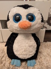 Ty Glubschi Beanie Boos XXL – Pinguin „Waddles”, Stofftier Glitzeraugen, 42 cm