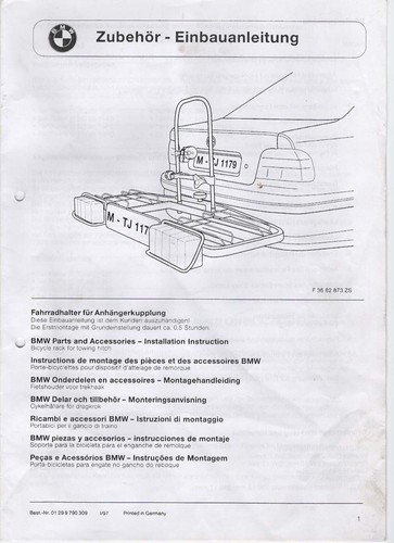 Orig bmw einbauanleitung - orig.,