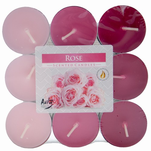 Duftkerzen rose 18 stück - rose,