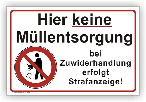 Schild hier keine - schild,