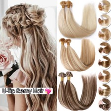 Keratin Bondings Hair Extensions 100% Remy Echthaar 1G Strähnen Haarverlängerung