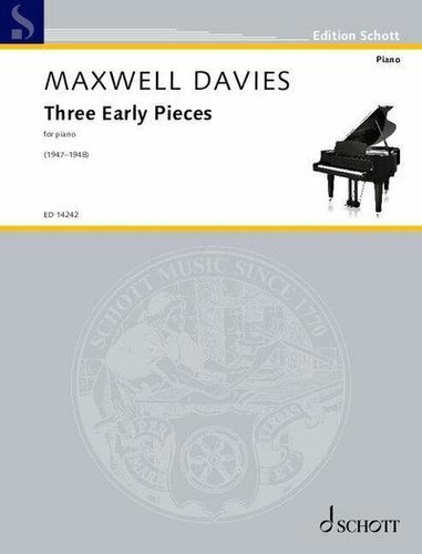 Three early pieces - three, piano