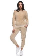 Damen Plüsch Zweiteiler Hausanzug Training Sportanzug Jogginganzug RD21-31