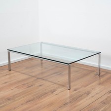 Walter Knoll "Foster" Couchtisch 130 x 80 x 38 cm (L/B/T) - Chromgestell