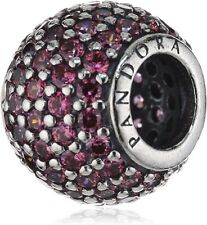 Pandora Damen-Charm 925 Sterling Silber Zirkonia rosa 791051CZS