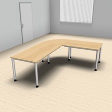 Schreibtisch Kombination H3 Winkelschreibtisch 240x200 cm Schreibtisch Bürotisch