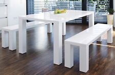 Esstisch Hochglanz weiß