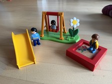 Playmobil 1.2.3 – 6785 Spielplatz, Rutsche Schaukel Sandkasten Rarität TOP!