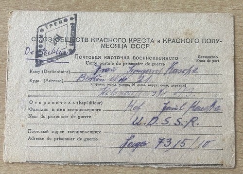 Kriegsgefangenenpost russland - kriegsgefangenenpost,