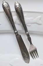 4er Set versilbertes