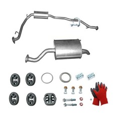 Komplette Auspuff + Anbausatz