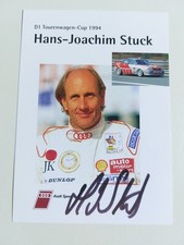 Hans-Joachim Stuck - Audi 80 competition , SMS Schmidt,DTM Autogramm , signiert