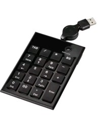 Hama Numerische Tastatur, SK140 Slimline Keypad, Zifferblock, Numpad, 00050448