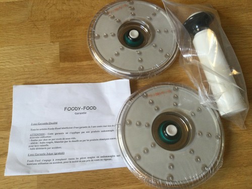 Deckel und pumpe zum vakuieren - und,