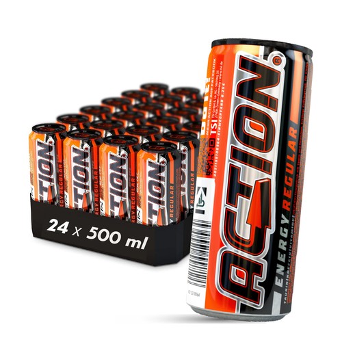 Action energy drink - action, regular