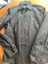 Burberry London Hemd Herren in Schwarz Gr. M Top Zustand 