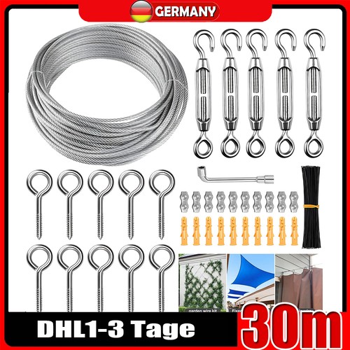 30m 3mm drahtseil edelstahl - 30m,