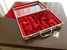 Vintage Alu Koffer Musterkoffer Schmuck Uhren mit Schlussel Präsentation