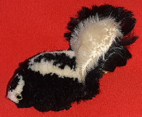 Alte steiff wollminiatur skunk - alte,