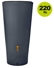 Graf 4rain Regenspeicher Vaso 2in1 220 l grau Regentonne Regenfass Wassertank