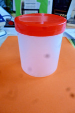 5 Salbendosen, Salbenkruken, Cremedose, 300g 375ml, Schraubdeckel rot