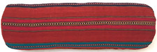 Kelim Kissen Antik Shahsavan Jejim Nomaden Handgewebt Red Roll Pillow Cushion