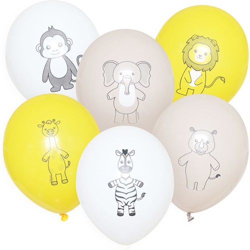 Safari tiere luftballons - 6x,