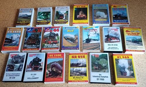 Vhs konvolut dampflok videos - konvolut,
