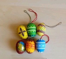 6 Ostereier ca 4cm Erzgebirge