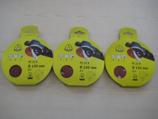 KLINGSPOR 5er Pack Haftschleifscheiben Ø 150 mm PS 22 K GLS 51/Körnung 40,80,120