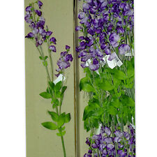 12 Stück Kunstblume Süße Erbse Zweige Blüte 95cm künstliche Seidenblumen Lila