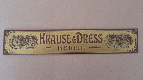 Fabrikschild metall krause - fabrikschild,