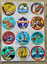 Foto-Collage (No.1) von 12 Werbemotiven HUSS FAHRGESCHÄFTE - Kirmes Schausteller