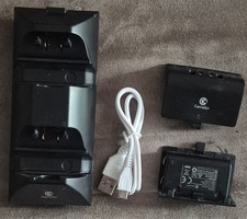 Xbox One S x Dual Game Controller Ladegerät Stand Dock Station 2x Akku