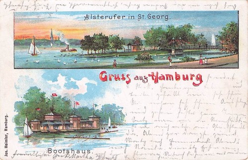 Künstler hamburg st - künstler-ak, hamburg-st