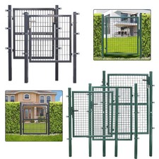 Gartentor Zauntor Tor Gartentür Pulverbeschichtet 100-150cm Toranlage Gartenzaun