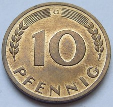 Münze BRD 10 Pfennig 1967 G