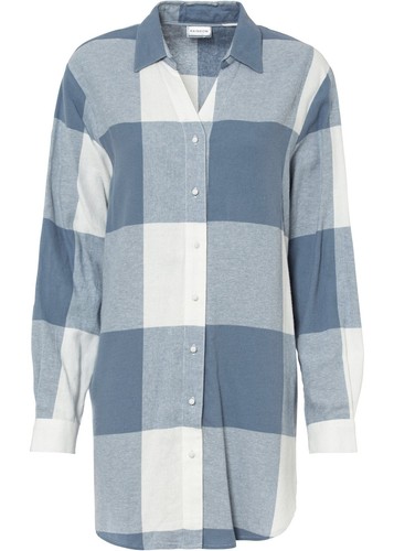 Damen flanellbluse mit - damen,