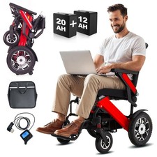 Roter Elektrischer Rollstuhl