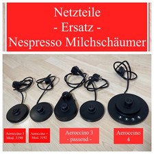 Nespresso Aeroccino 1 2 3 + 4 Netzteil Ersatz Kabel 3190 3192 etc Milchschäumer