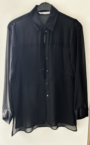 Zara bluse teiltransparent - bluse,,