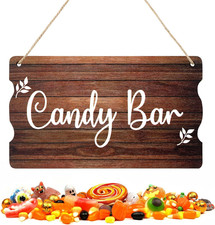 Candy Bar Schild,Vintage Stil