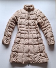 Original Moncler Daunen Mantel Gr 2 DEU 38 M beige Winter Jacke Lang Warm