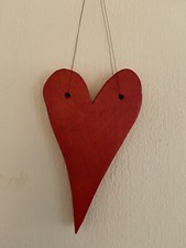 Holz -Herz  Handarbeit   Geschenk Deko  Valentinstag  Verliebte 12,5 cm