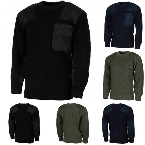 Pullover mit brusttasche - bw,