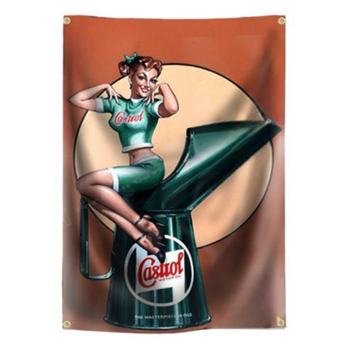Castrol pin flagge fahne - castrol,