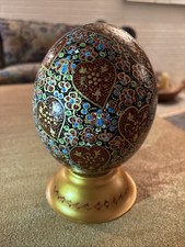 Echtes Straußenei Motiv