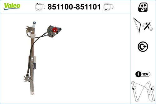 Valeo fensterheber 851100 für - valeo,