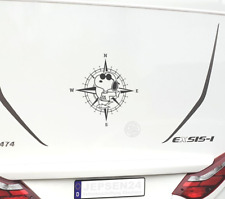 Aufkleber Kompass Windrose Snoopy 50cm CW32 Joe Cool Bus Wohnmobil Wowa Wand