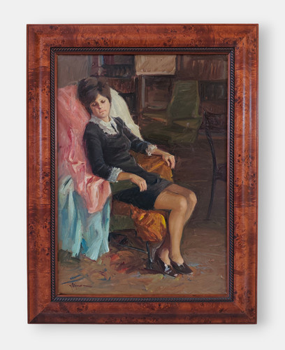 Federico alfano sitzende frau - sitzende,